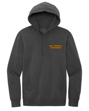 Load image into Gallery viewer, Old People Outdoors Classic Hoodie in Charcoal | Front view
